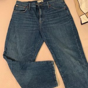 High rise slim crop boy Jean